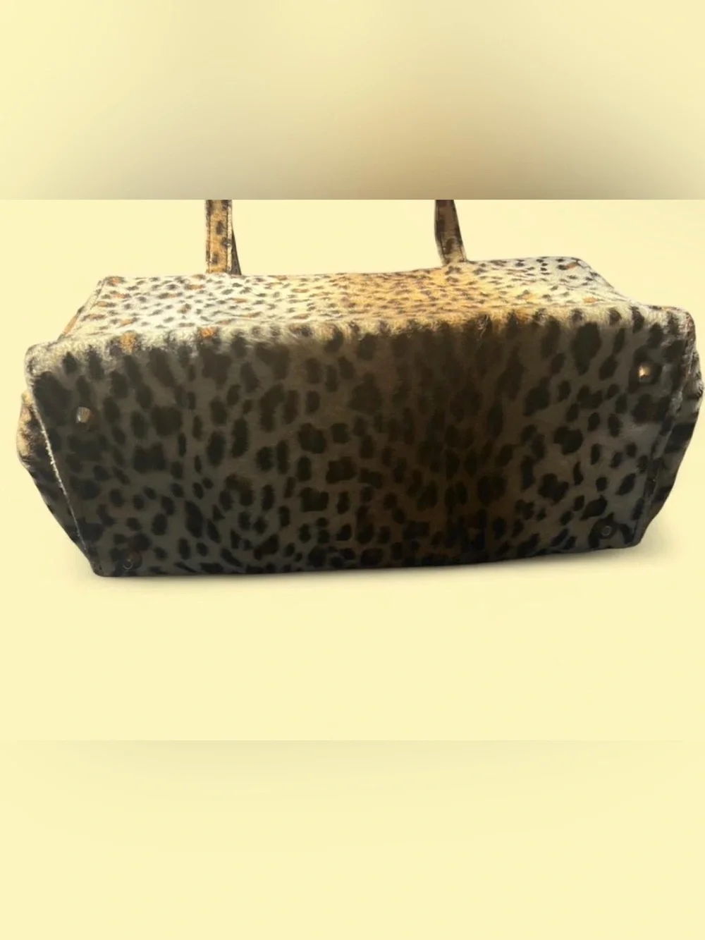 Leopard Print Tote Bag - Brown